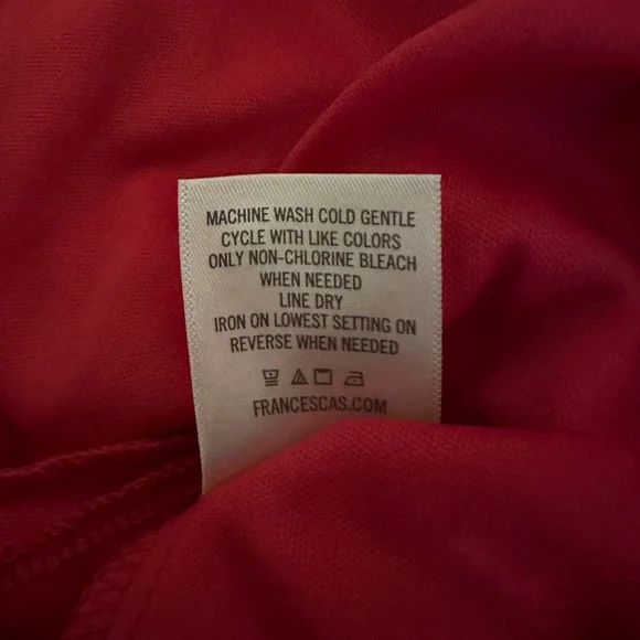 ADORABLE Bright Pink and Navy Dress Size Small - Picture 5 of 6